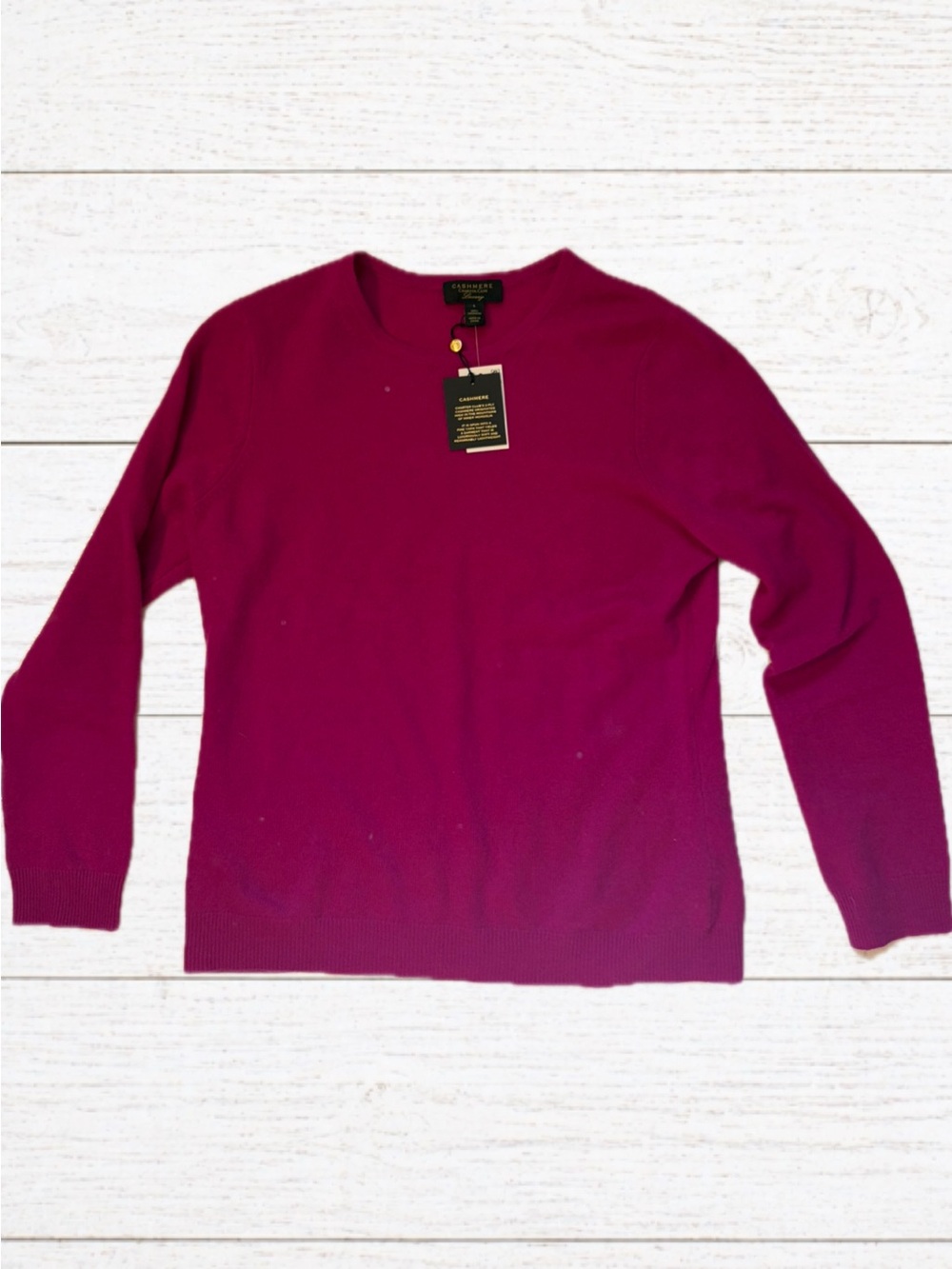 Charter Club Women's Crewneck Sweater in Magenta